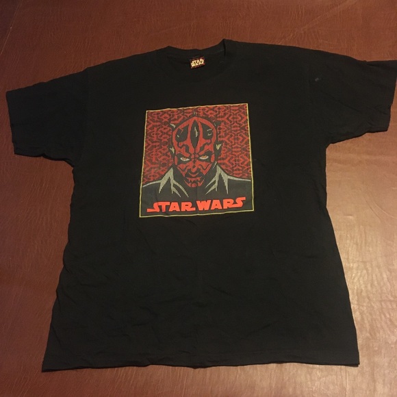 Vtg Star Wars Darth Maul Graphic Tee XL - Picture 1 of 8